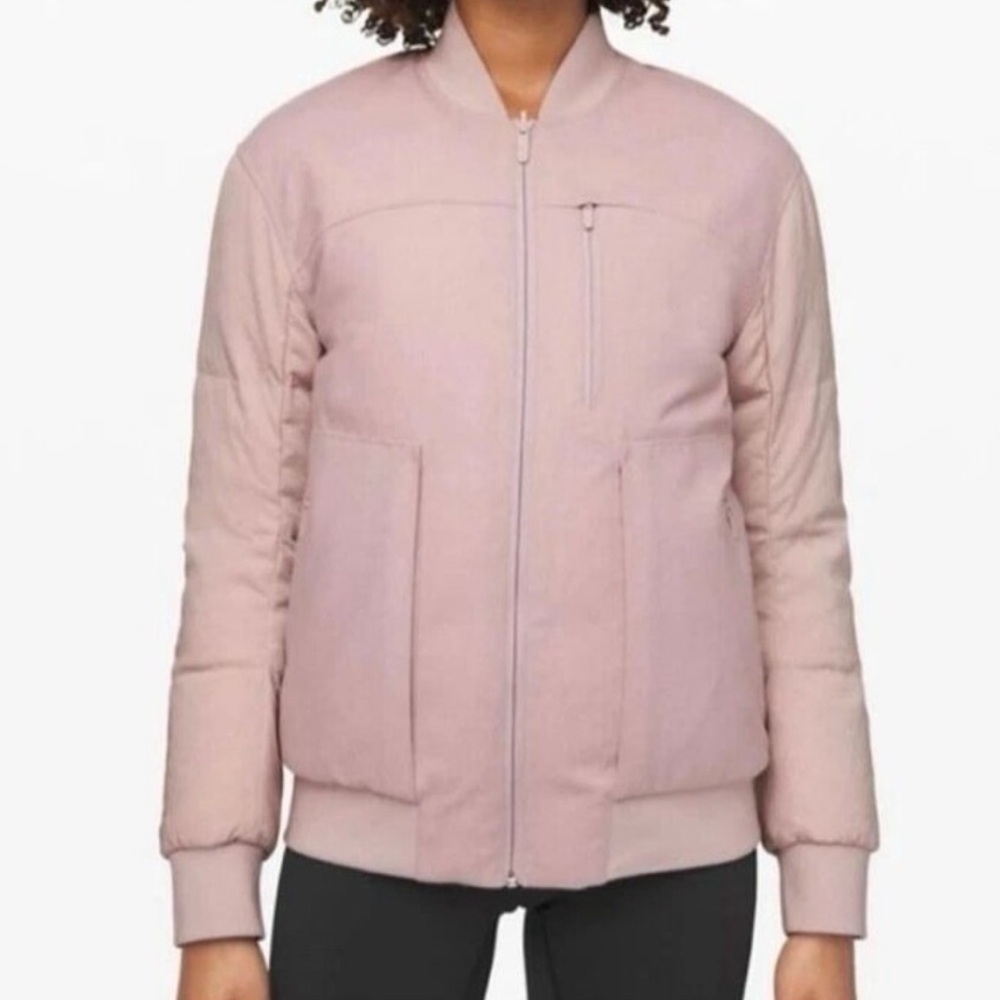 lululemon rom far wool 3-1 waterproof , miReversible Bomber Jacket - pink